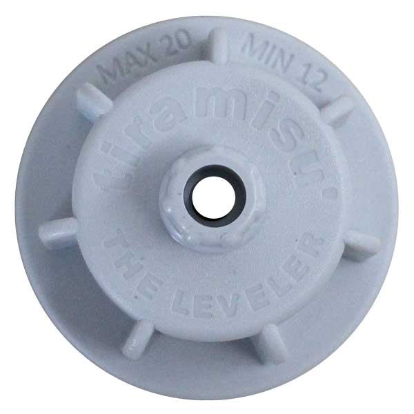 Zughauben grau für Fliesenstärke 12-20 mm | Tiramisu Leveler